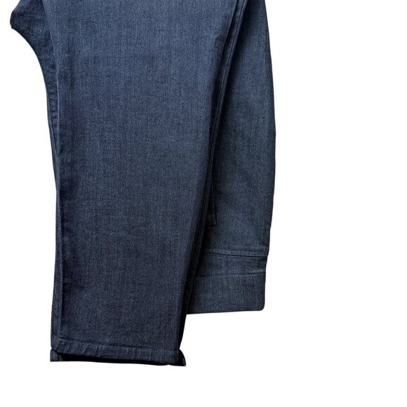 NYDJ Ankle Jeans Plus Size 22W Blue Stretch Dark Denim Lift Tuck Pull on - Picture 7 of 12